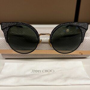 Jimmy Choo Cat Eye Sparkly Sunglasses